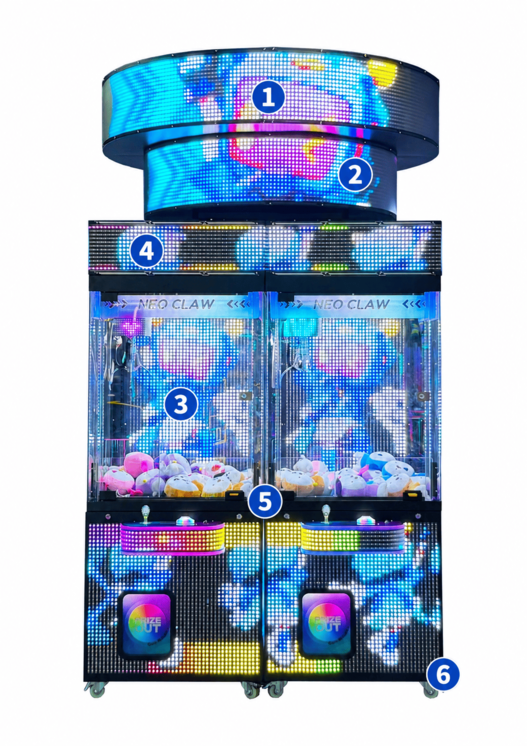 Neo Claw Pixel claw machine features