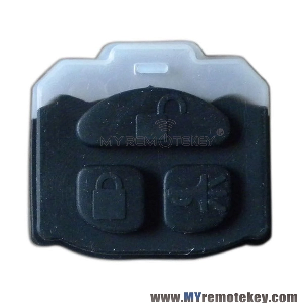 Remote rubber button pad for GM Buick remote key 3 button