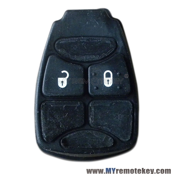 Rubber button pad for Chrysler Dodge Jeep remote key 2 button