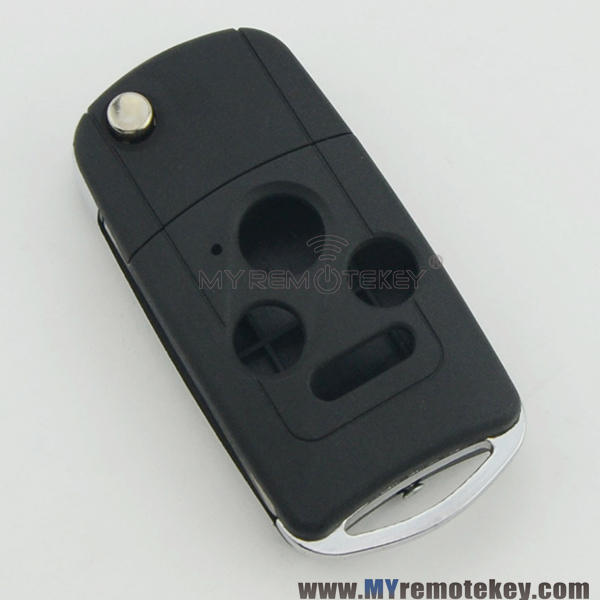 Refit flip remote key case shell for Honda 3 button with panic