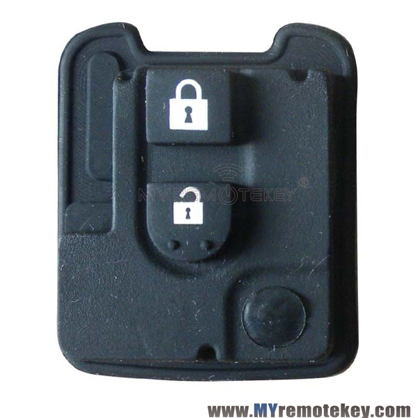 Remote rubber button pad for Nissan remote key 2 button