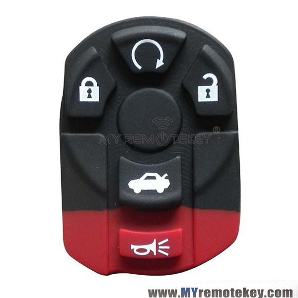 Remote button rubber pad for Cadillac car smart key 4 button with panic