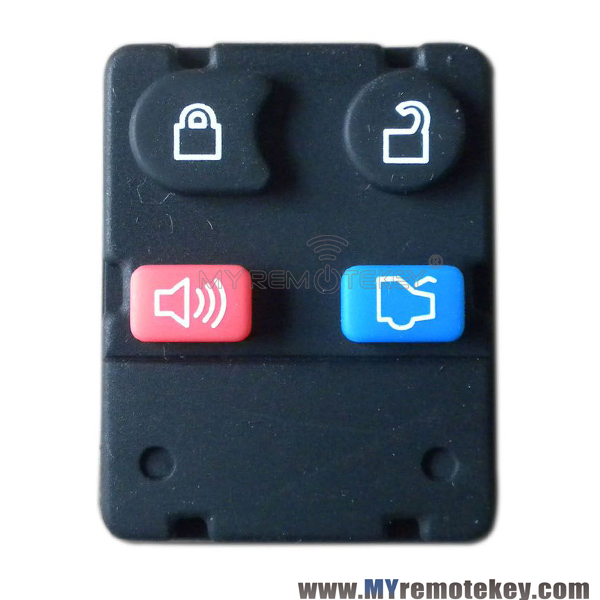 Remote button rubber pad for Ford remote fob 4 button