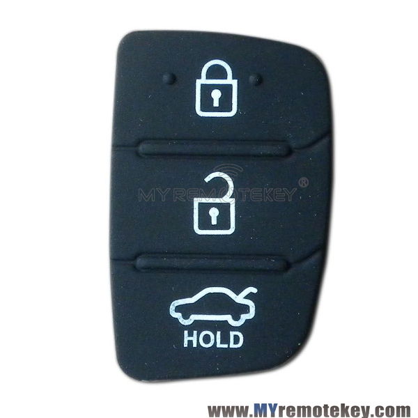 Remote button pad for Kia Hyundai remote key 3 button