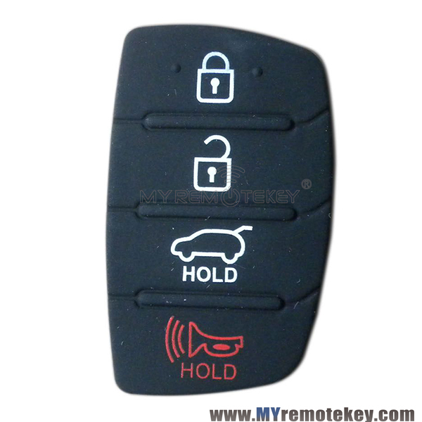 Remote button pad for Kia Hyundai remote key 4 button