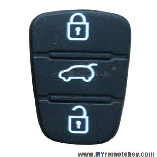 Remote button pad for Kia Hyundai remote key 3 button