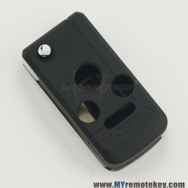 Refit flip remote key case shell for Honda 3 button with panic