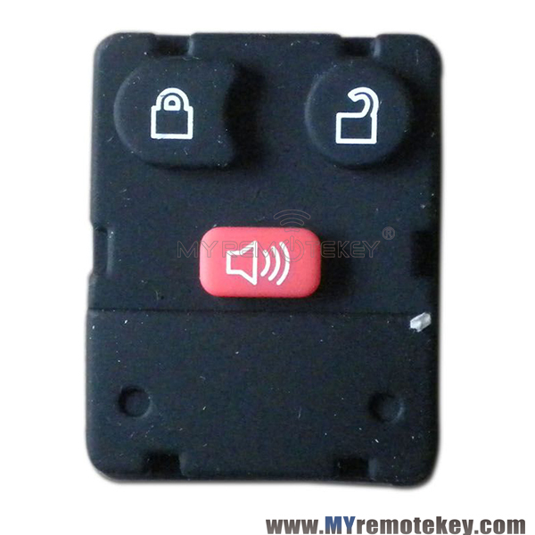 Remote button rubber pad for Ford remote fob 3 button