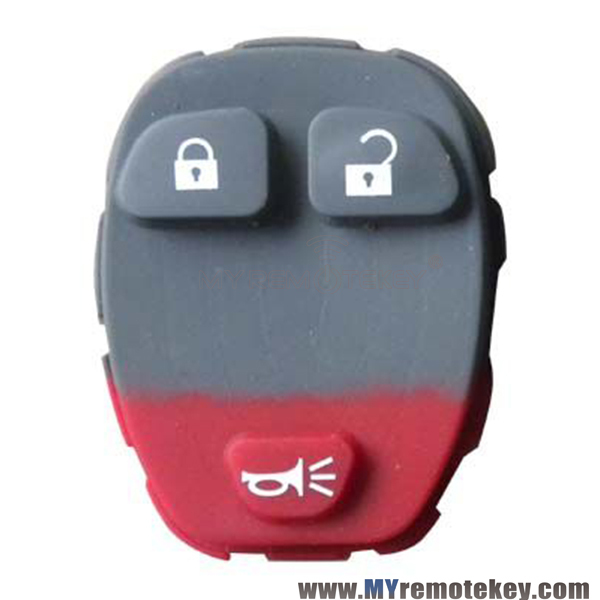 Remote rubber button pad for GM remote fob 3 button