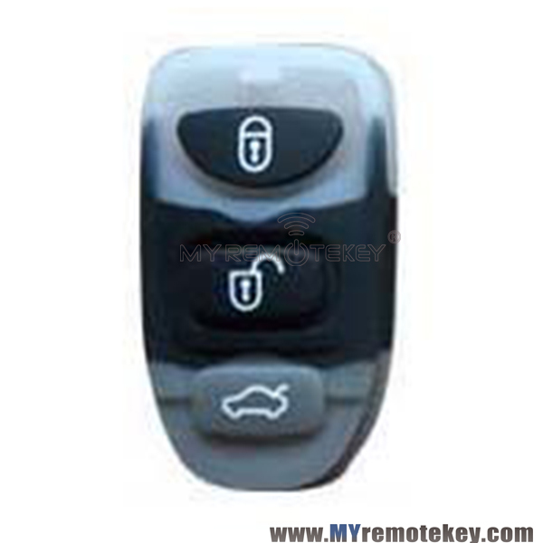 Remote rubber button pad for Kia Hyundai remote fob 3 button