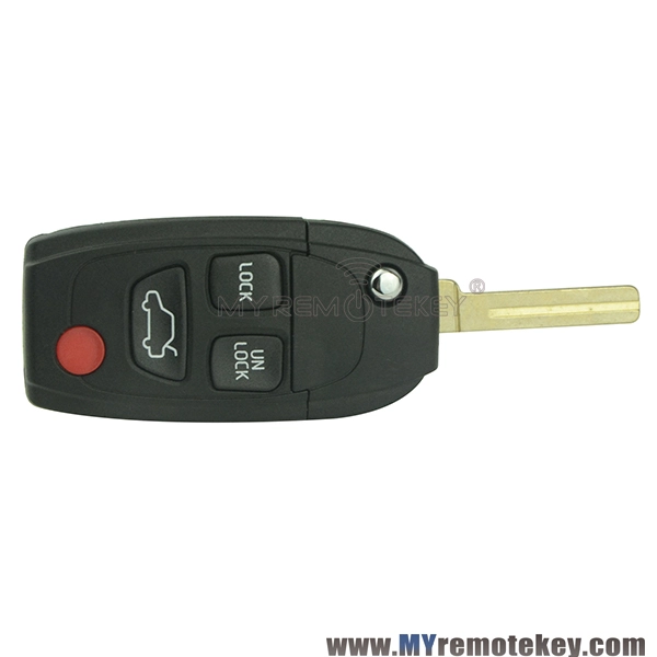 Refit remote key shell for volvo S40 S60 S80 V40 3 button with panic NE66