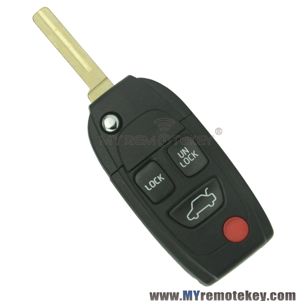 Refit remote key shell for volvo S40 S60 S80 V40 3 button with panic NE66