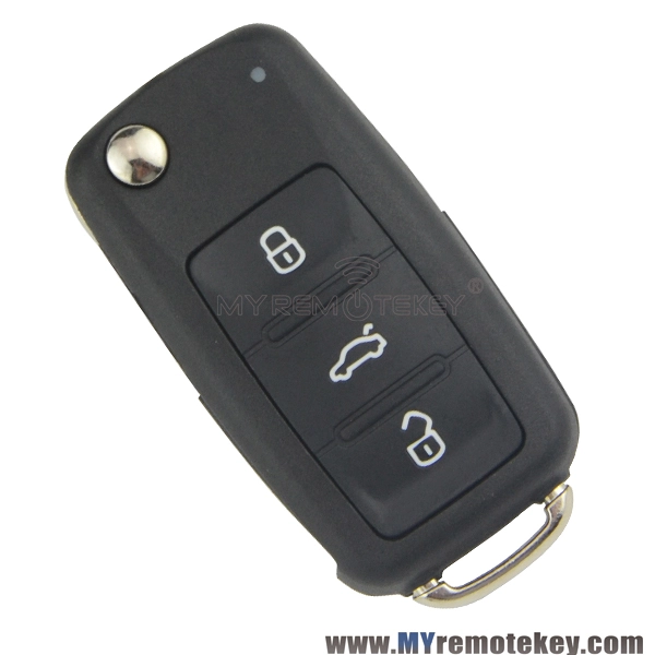 Flip remote key shell case 3 button for VW