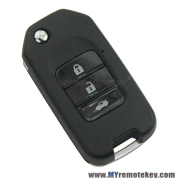 Flip remote key case shell for Honda 3 button