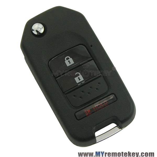 Flip remote key case shell for Honda 2 button with panic