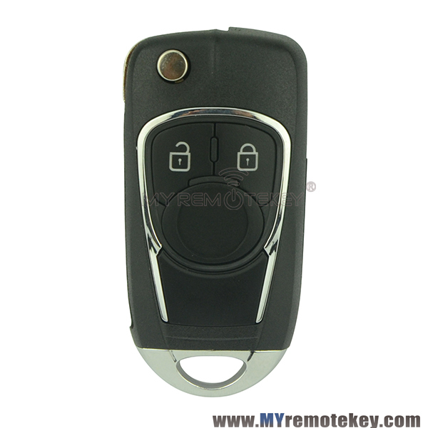Refit flip remote car key case shell for Buick 2 button