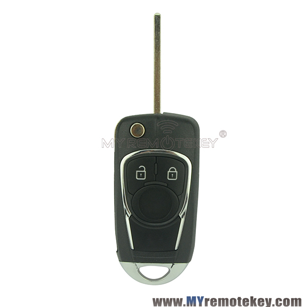 Refit flip remote car key case shell for Buick 2 button