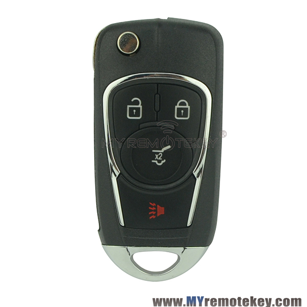 Refit flip remote car key case shell for Buick 4 button
