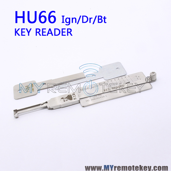 LISHI HU66 Ign/Dr/Bt key reader