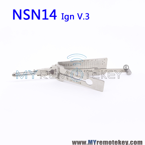LISHI NSN14 Ign v.3 2 in 1 Auto Pick and Decoder For Nissan Subaru