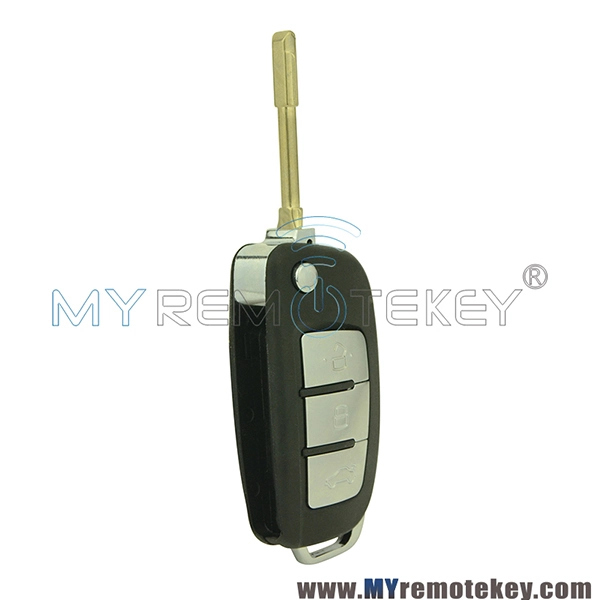 Flip refit remote car key shell case for ford 3 button FO21