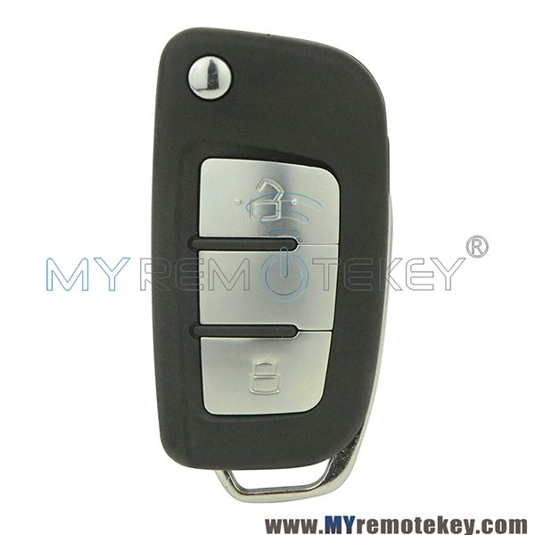 Flip remote car key shell case for Geely 2 button