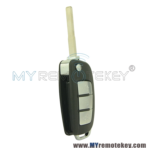 Flip refit remote car key shell case for ford 3 button HU101