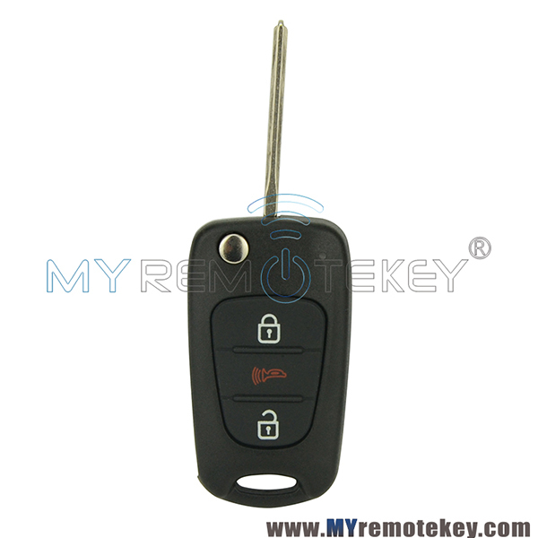 Flip remote car key shell case for Kia Hyundai 3 button TOY49