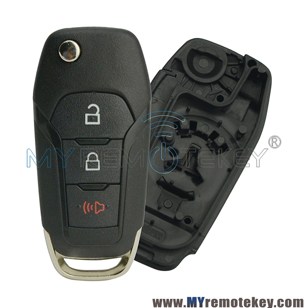 164-R8130 / N5F-A08TAA flip remote car key shell 3 button for Ford Explorer Ford F-150 2016 2017