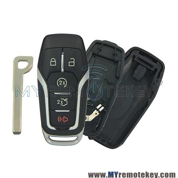 Smart remote key case 5 button 164-R7989 for Ford Edge Explorer Fusion 2015 2016 2017 M3N-A2C31243300 164-R8119 5926056