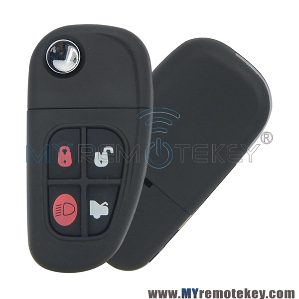 1X43-15K601-AF Flip remote key for Jaguar S-Type X-Type XJ8 FO21 profile 4 button ID60 Glass NHVWB1U241