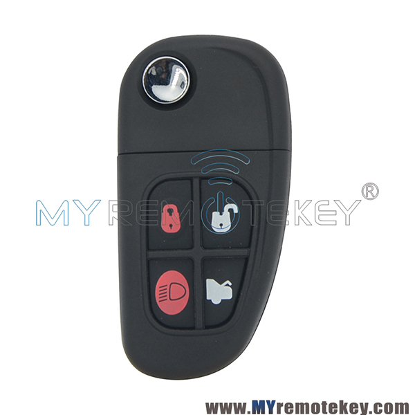 1X43-15K601-AF Flip remote key for Jaguar S-Type X-Type XJ8 FO21 profile 4 button ID60 Glass NHVWB1U241