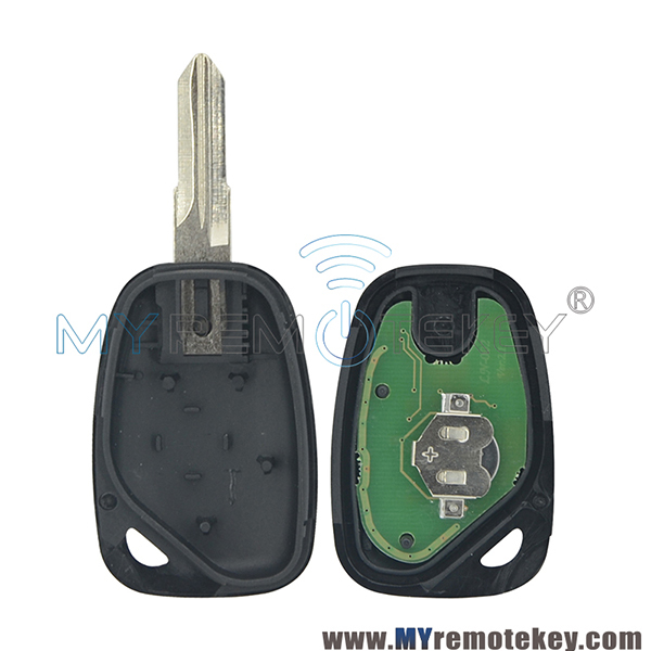 Remote key for Renault Kangoo 2003 - 2007 2 button VAC102 433mhz ID46 - PCF7946 ASK