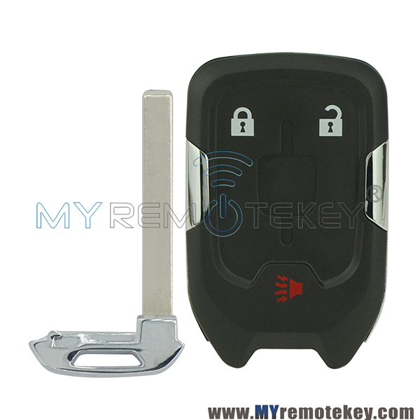 Replacement key shell case for 2015 GMC Yukon Chevrolet Suburban Tahoe smart key keyless remote fob HYQ1AA 3 button