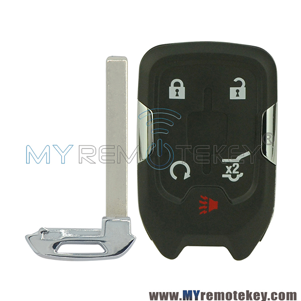 Replacement smart car key shell case for 2015 GMC Yukon Chevrolet Suburban Tahoe HYQ1AA 5 button