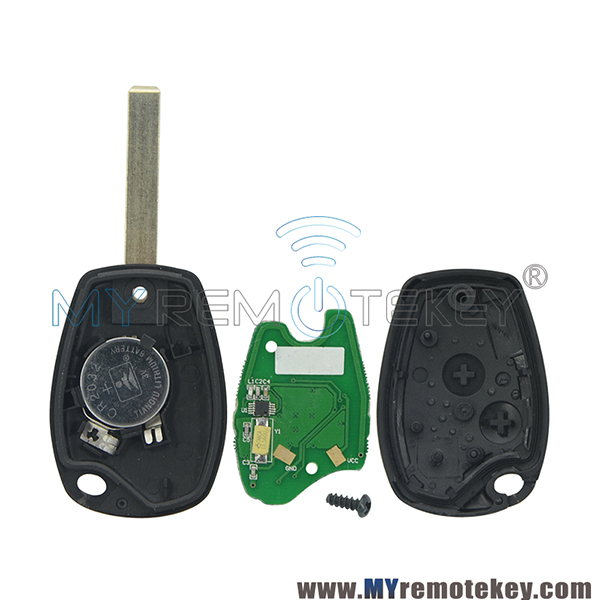 Remote car key 2 button VA6 433mhz for Renault PCF7946 or PCF7947 ASK or AFTERMARKET PCF7947