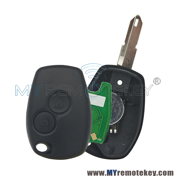 Remote car key PCF7946 or PCF7947 ASK or PCF7926 2 button NE73 433mhz for Renault