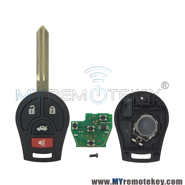 Remote key 3 button with panic for 2008 - 2014 Nissan Cube Rogue Juke Versa 315mhz 434mhz with ID46 chip CWTWB1U751