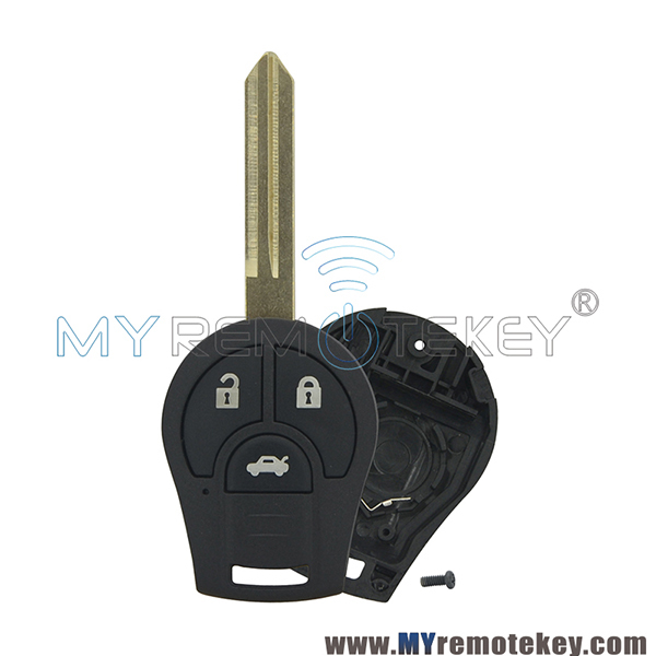 Remote key shell case for Nissan Note E12 Micra K13 Juke F15 3 button