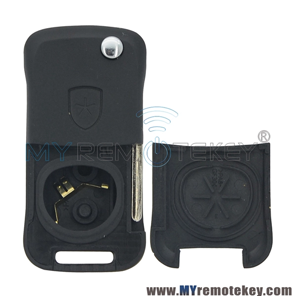 Remote flip key case shell for Porsche Cayenne 3 button with panic