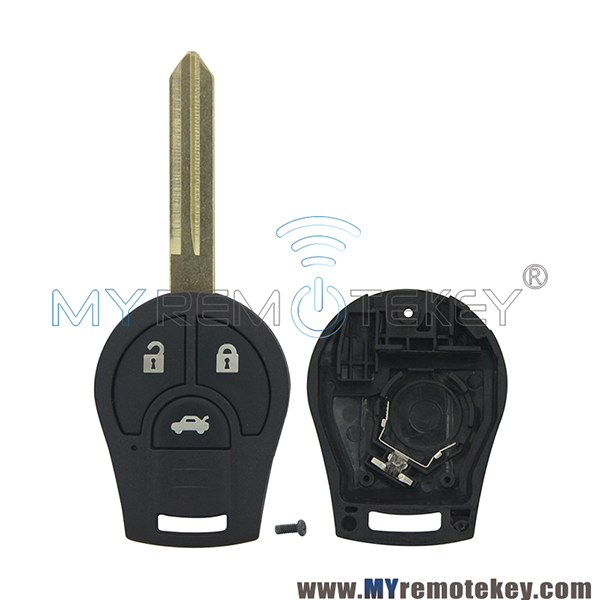 Remote key shell case for Nissan Note E12 Micra K13 Juke F15 3 button