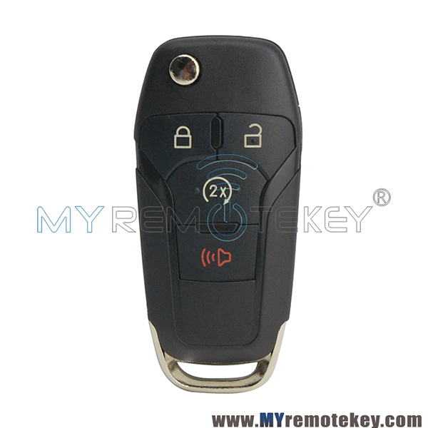 N5F-A08TDA flip remote car key shell 4 button for Ford F-Series truck F-150