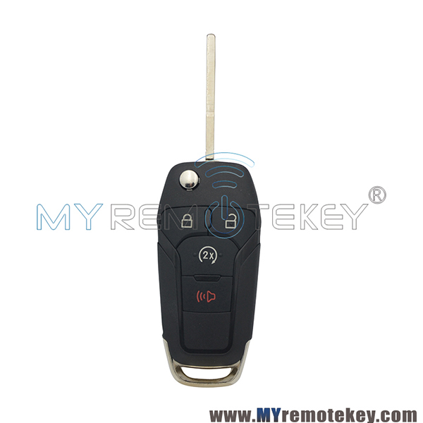 N5F-A08TDA flip remote car key shell 4 button for Ford F-Series truck F-150