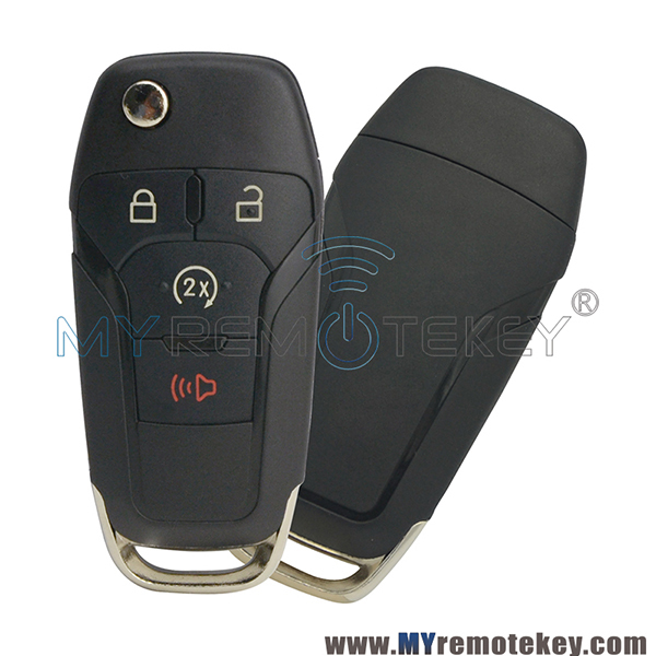 N5F-A08TDA flip remote car key shell 4 button for Ford F-Series truck F-150