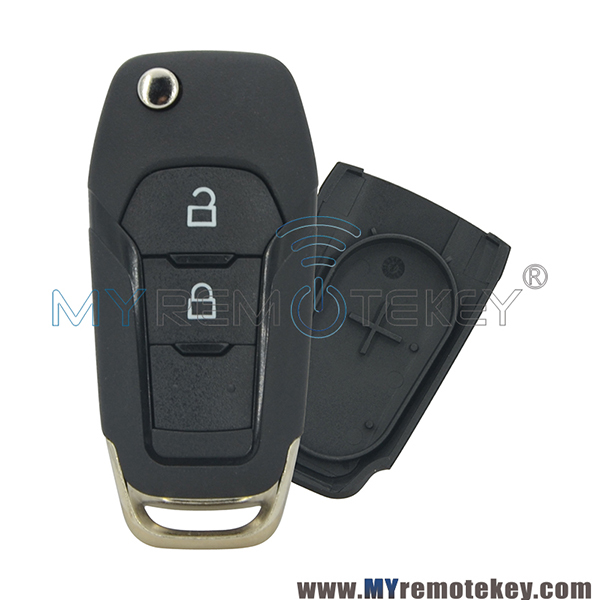 DS7T-15K601-BE Flip remote car key shell case for Ford Mondeo Ranger 2016 2017 2018 2 button