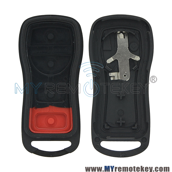 Remote key fob case shell for Nissan Quest Armada Titan Xterra Fontier Pathfinder 3 button KBRASTU15