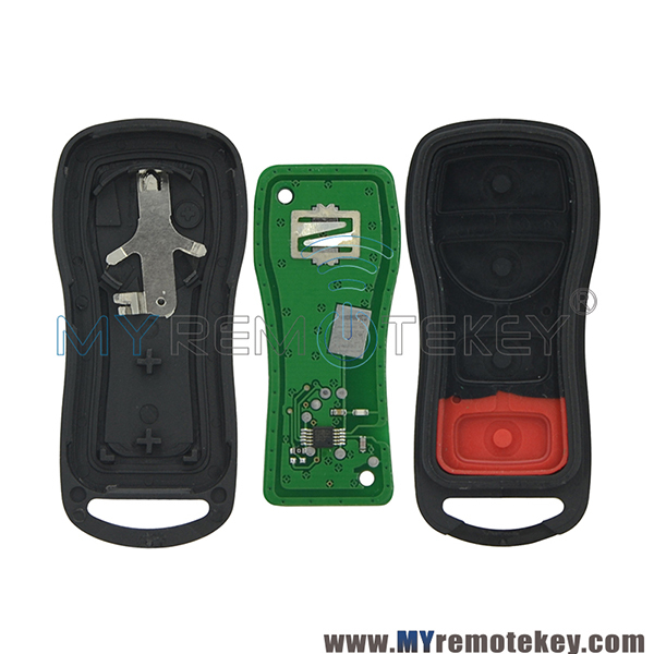 Remote fob for Nissan Maxima 2002 - 2006 4 button KBRASTU15 315mhz 434mhz