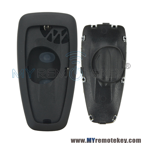 Flip remote key case shell 2 button HU101 key blade EB3T-15K601-BA for Ford car key
