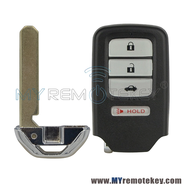 For 2013-2015 Honda Accord Civic Fit smart key shell with emergency key ACJ932HK1210A