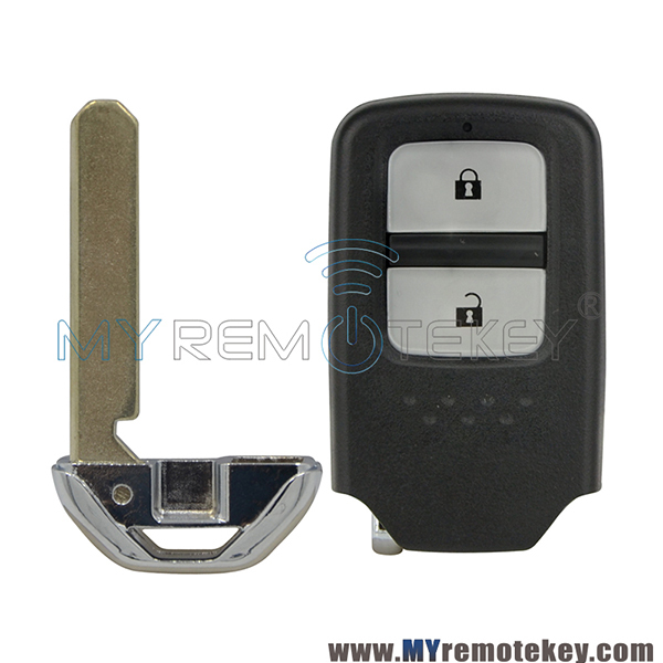 For Honda Accord CRV Fit smart key shell case with emergency key 2 button